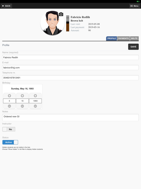 GroupMan BJJ iPad screenshot 5 - Sports app