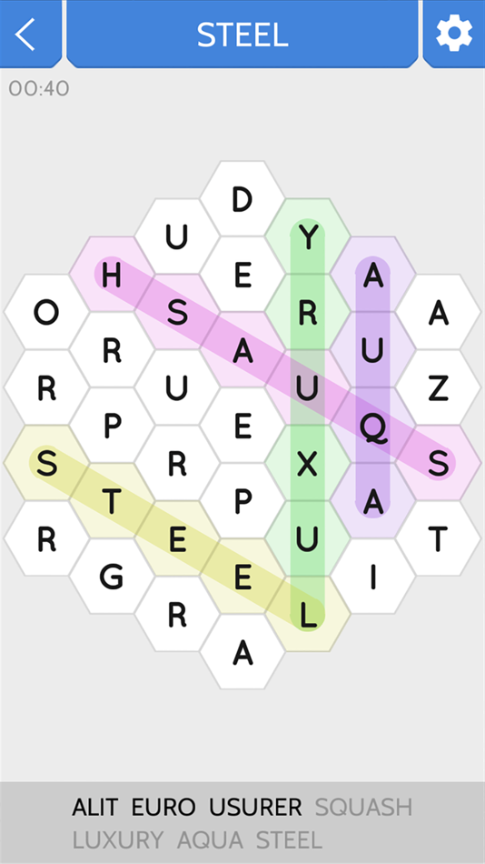 #1. Word Search Hexagons (iOS) 由: Emmanuel Mathis