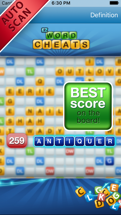 Words with free EZ Cheats – auto cheat with OCR for Words With Friends and Scrabble game (HD version supported) screenshot 4