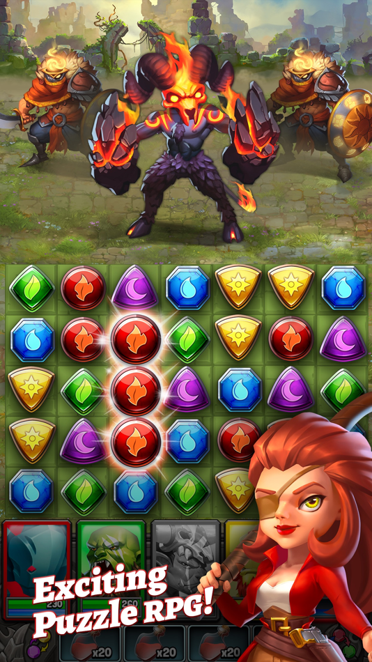 #1. Dragon Strike: Puzzle RPG (iOS) 由: Ember Entertainment, Inc.