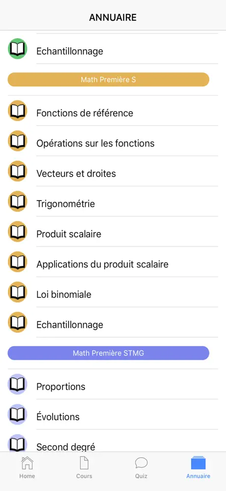 Maths Première S