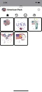 Stickmoji American Stickers screenshot #3 for iPhone