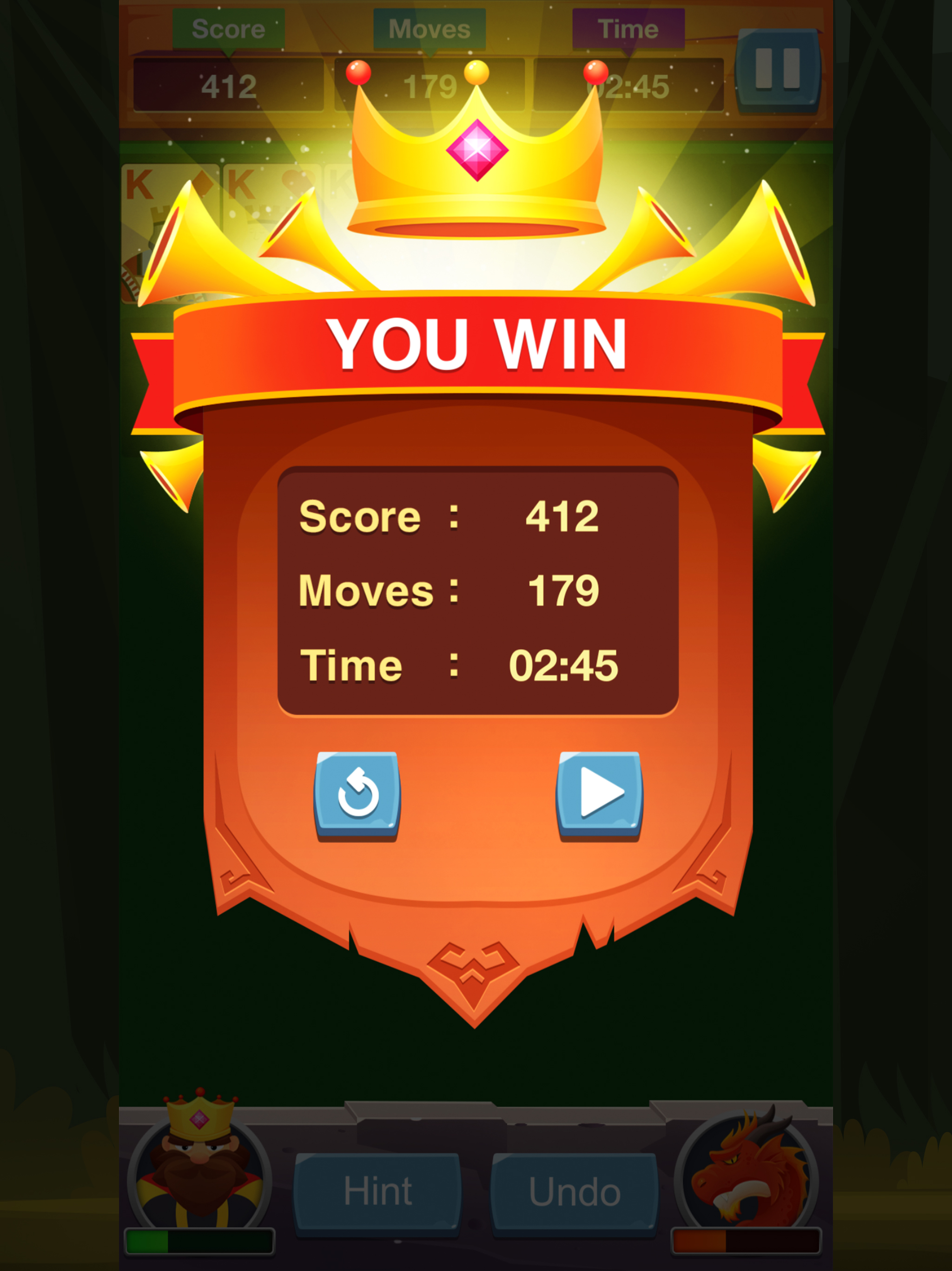 Solitaire: King vs Dragon