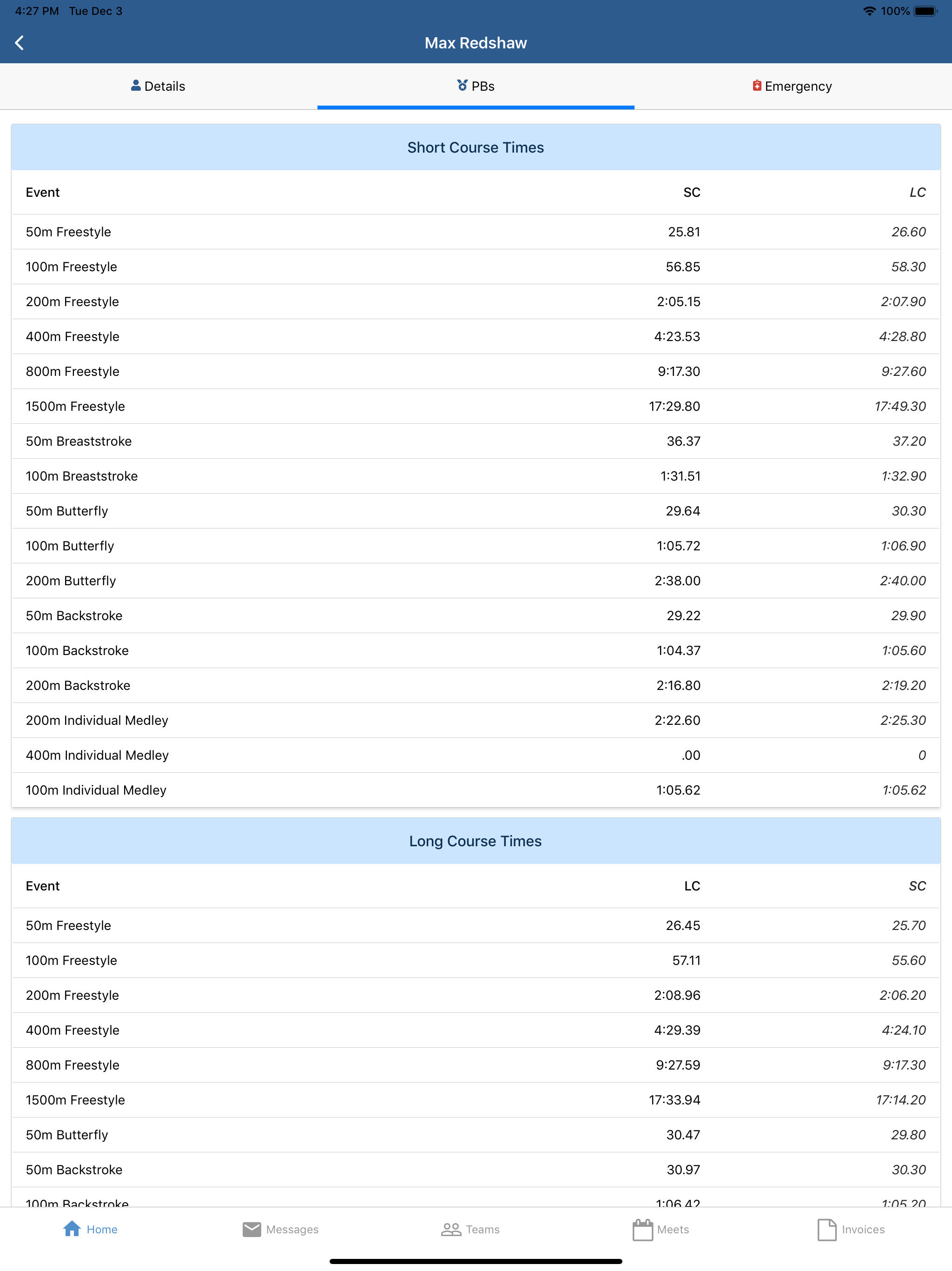 Swim Manager screenshot 8