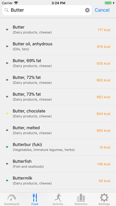 Noco Calories Screenshot