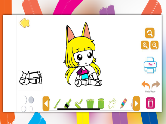 Screenshot #4 pour Toca Life Coloring Book Chibi