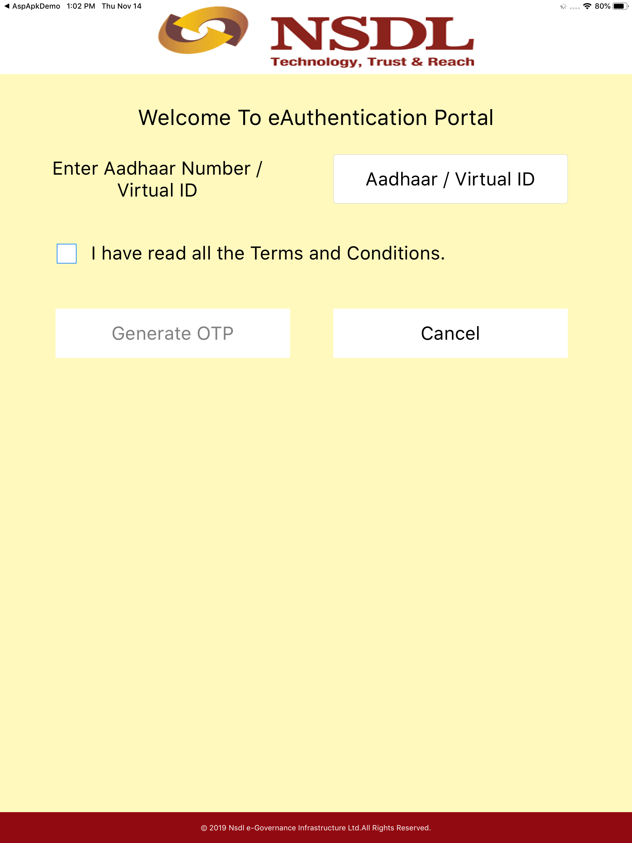 NSDL e-Governance