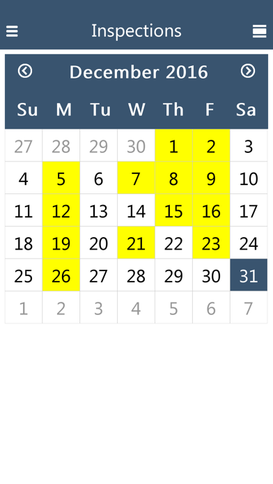 MCSJ Inspection Management Screenshot