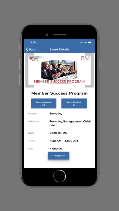 Erode Region - BNI Screenshot