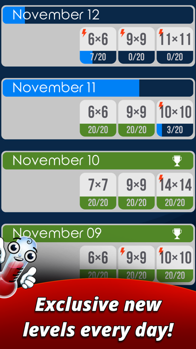 Grids of Thermometers Screenshot