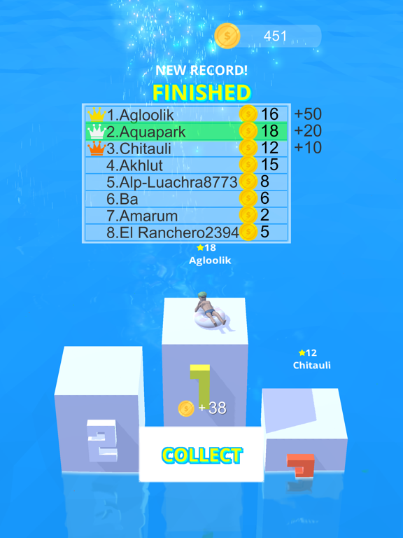 Aquapark Slide.io iPad screenshot 4 - Games app