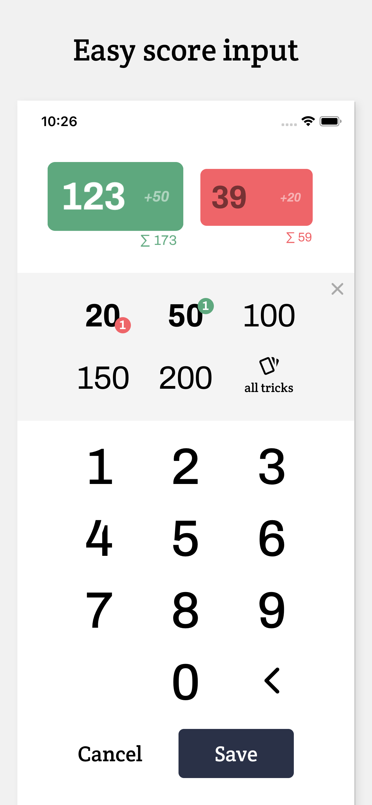 Bela Blok Pro: Belote Tracker