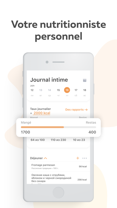 Screenshot #2 pour Compteur de Calories  Fiazy