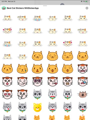 Best Cat Stickers WAStickerAppのおすすめ画像3