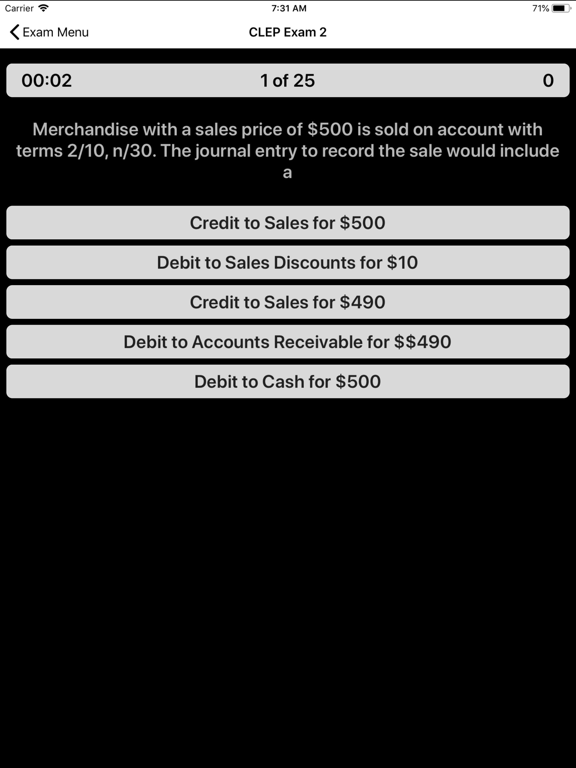 Screenshot #6 pour CLEP Financial Accounting Prep