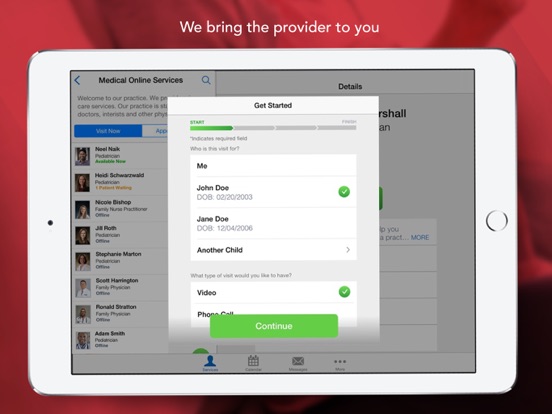 Texas Children's Anywhere Care iPad screenshot 4 - Medical app