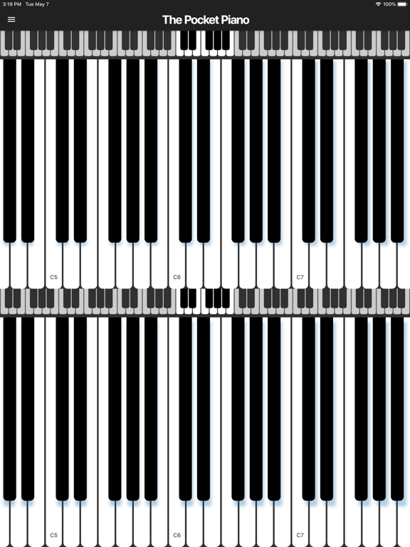 The Pocket Piano iPad screenshot 5 - Music app