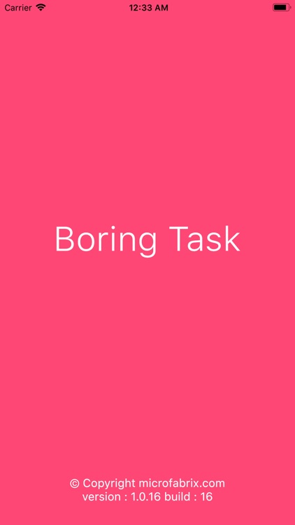 Boring Task