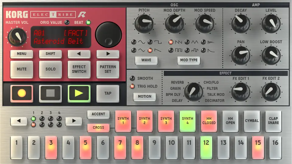 Screenshot von KORG IELECTRIBE For IPhone auf dem iPhone 2