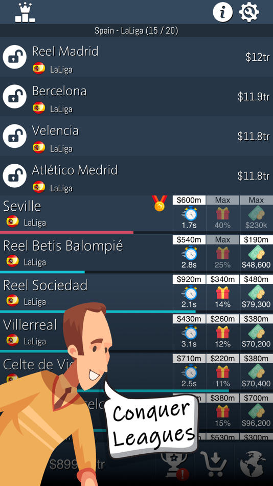 #5. Idle Football Tycoon (iOS) โดย: Lazy Boy Developments