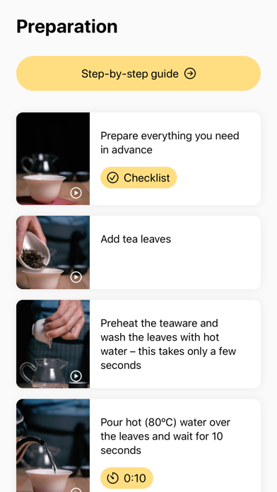 The Great Tea App Screenshot