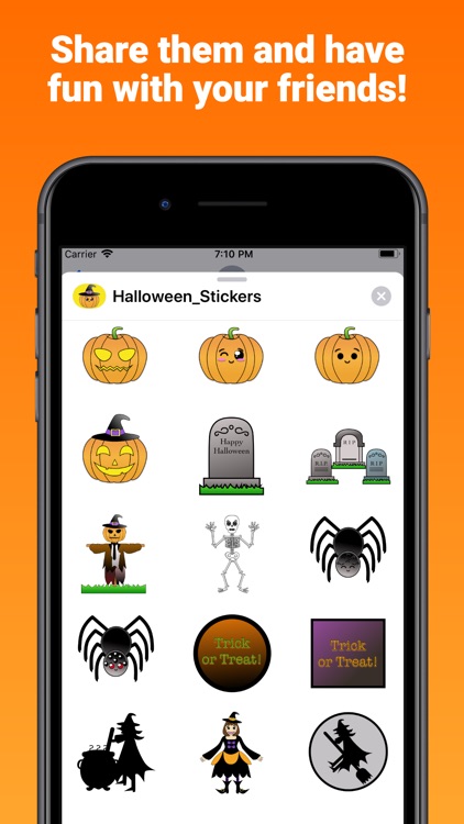 Halloween Sticker Treats Emoji