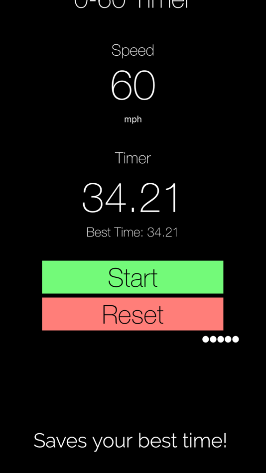 #4. 0-60 Timer (iOS) Ved: Jake Baker