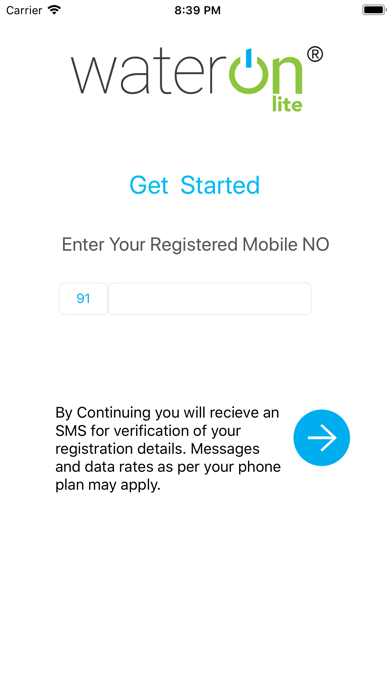 Screenshot #1 pour WaterOn Lite by SmarterHomes