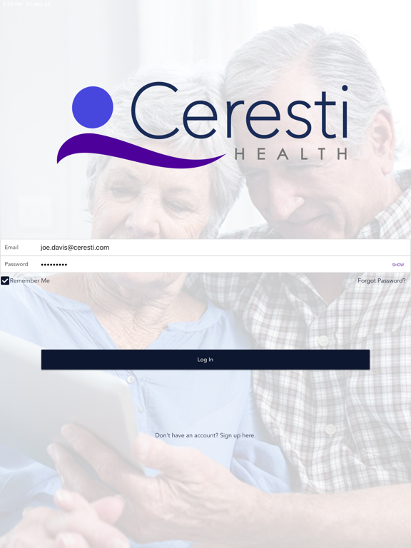 Ceresti Connect iPad screenshot