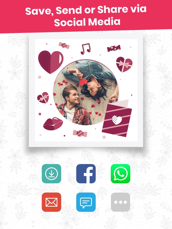 Anniversary Photo Frames Cards iPad screenshot