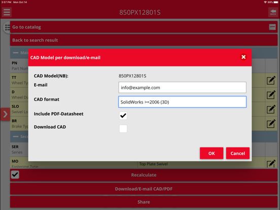 Caster CAD 3D iPad screenshot 3 - Business app