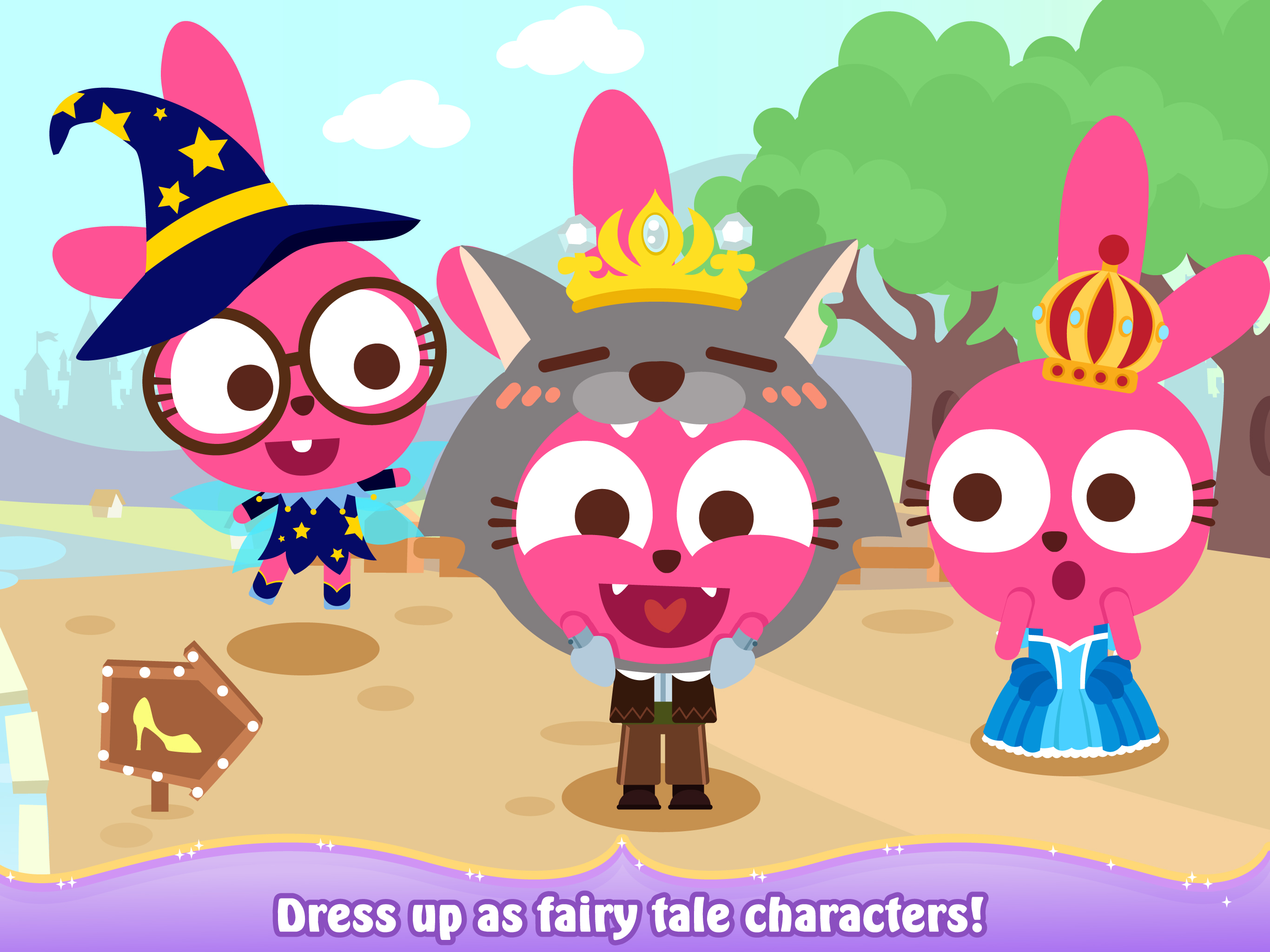 Purple Pink Fairy Tale Town screenshot 7