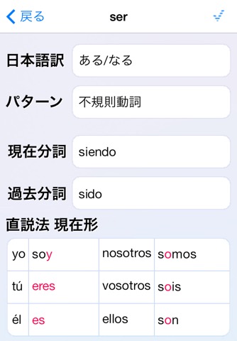 スペイン語動詞活用 Liteのおすすめ画像2