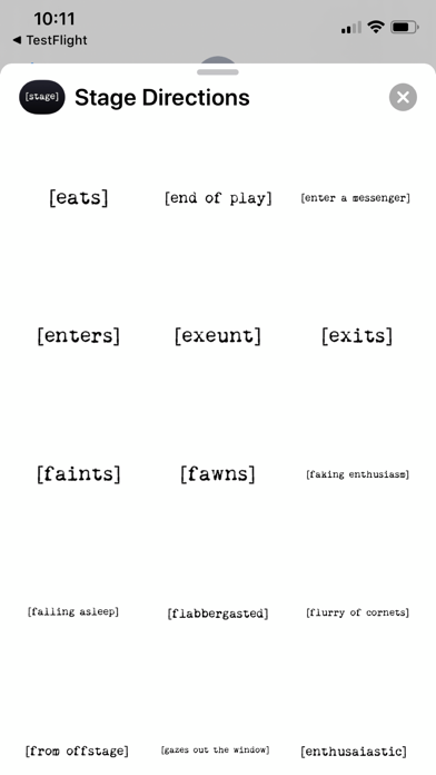 Screenshot 2 of Stage Directions Stickers App