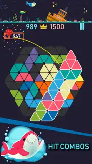 trigon : triangle block puzzle iphone screenshot 2