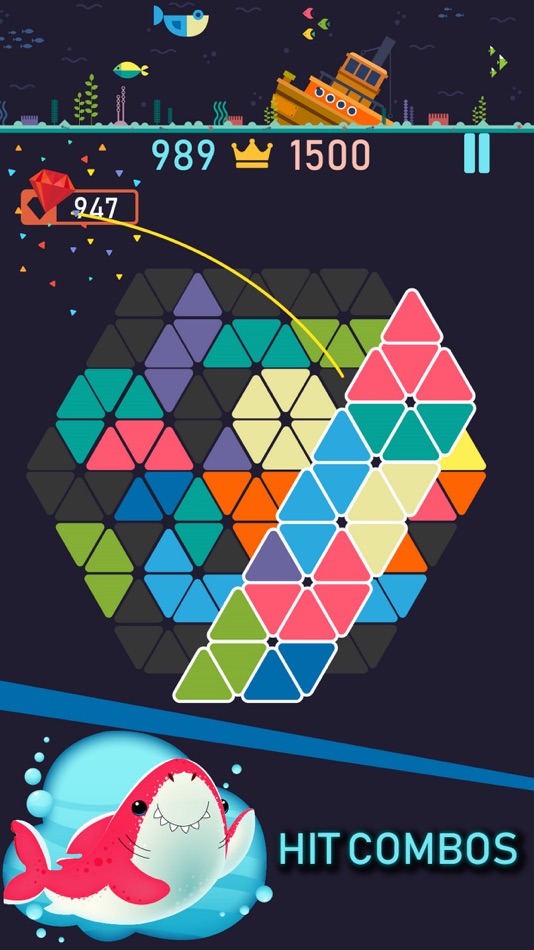 #2. Trigon : Triangle Block Puzzle (iOS) 由: IEC GLOBAL PTY LTD