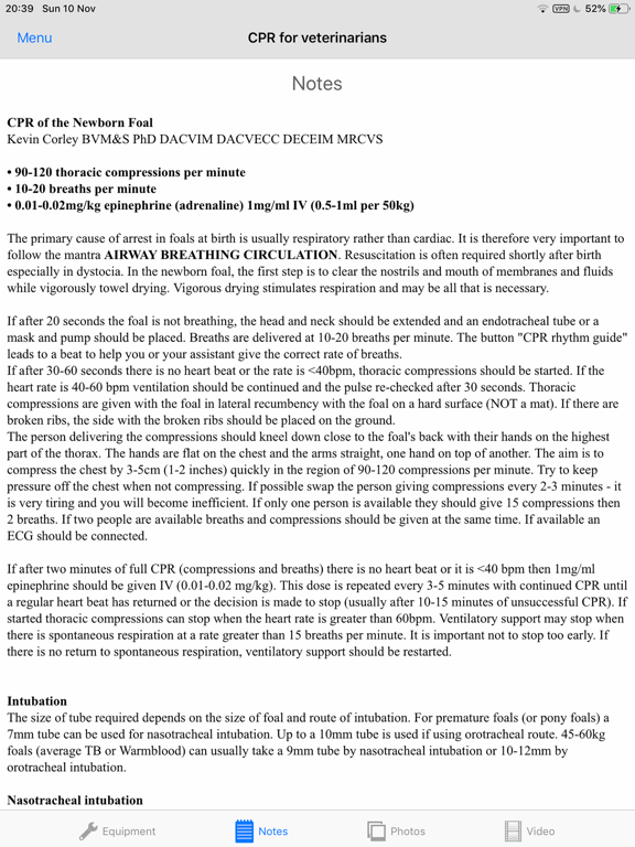 Foal CPR iPad screenshot 7 - Education app