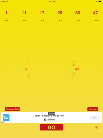 Happy Go Lucky Numbers iPad screenshot