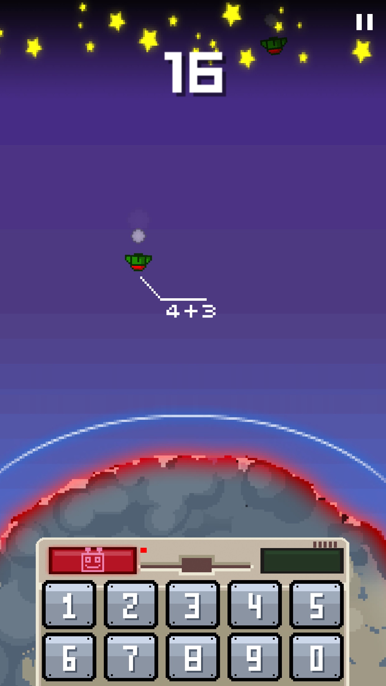 Screenshot do app Math Command: Earth Defense