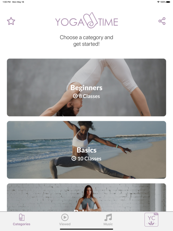 Yoga Time: For Beginners & All iPad screenshot 5 - Health & Fitness app