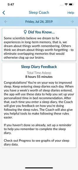 Game screenshot Insomnia Coach hack