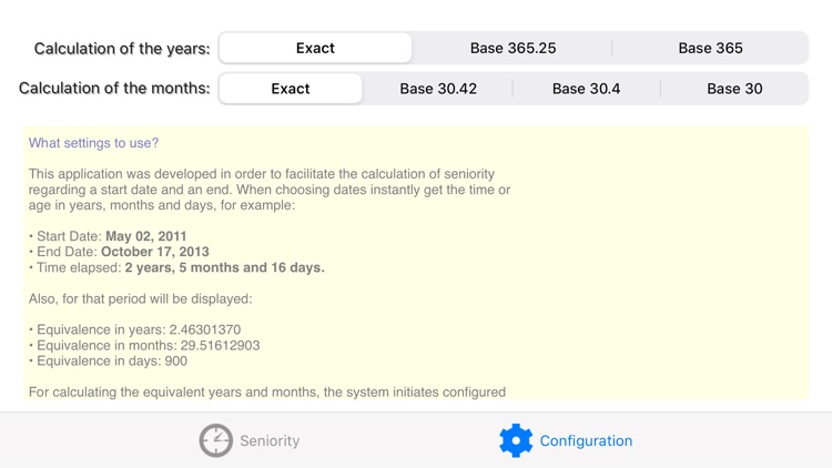 Seniority calculator