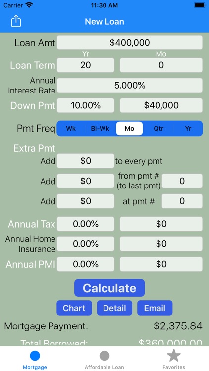 Mortgage Calculator/ Loan calc
