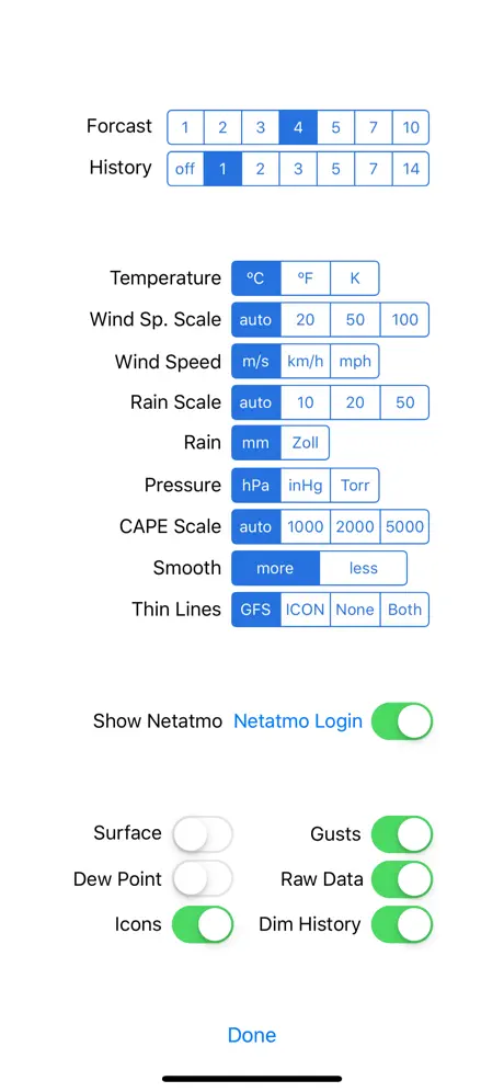 Wetter for iPhone