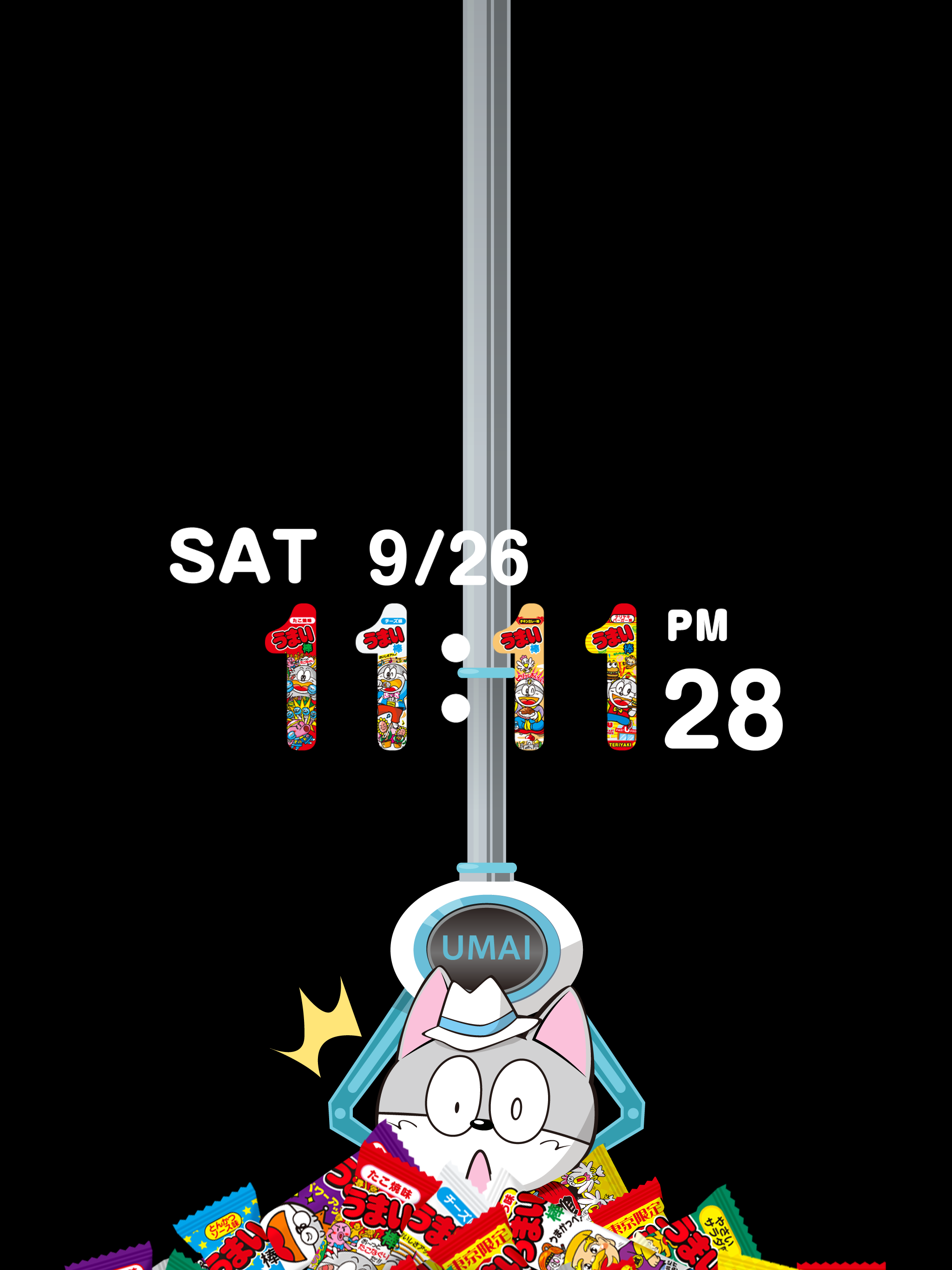 What a surprise! Umaibo clock
