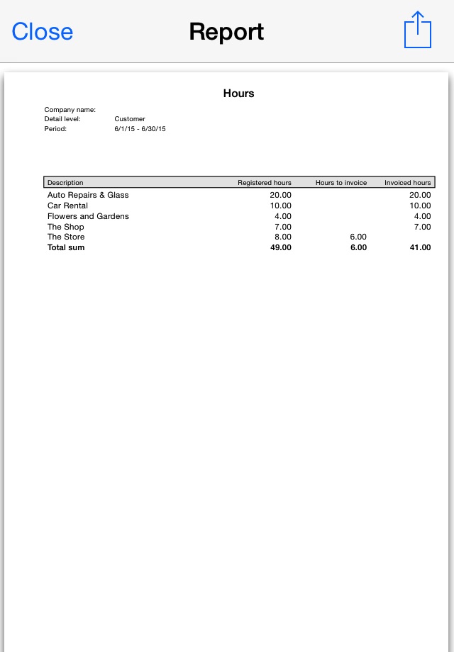 Time to Invoice screenshot 3