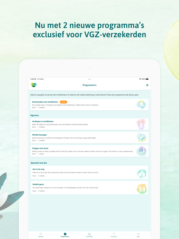 Screenshot #5 pour VGZ Mindfulness Coach