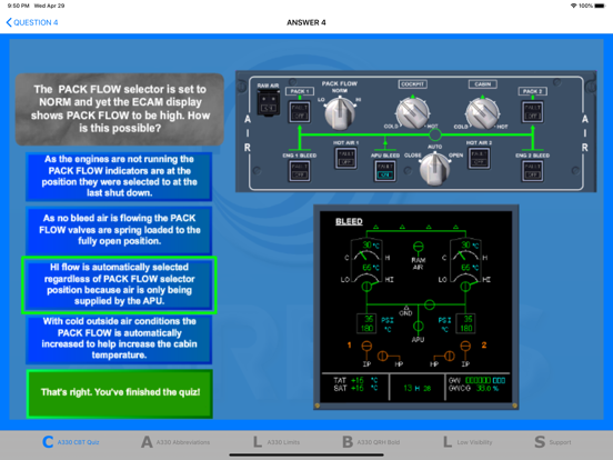 Screenshot #5 pour A330 CBT Quiz