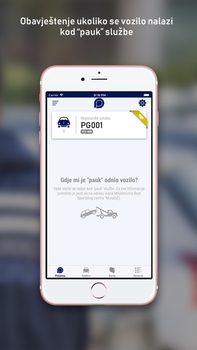 Parking Servis Podgorica iPhone screenshot 5 - Travel app