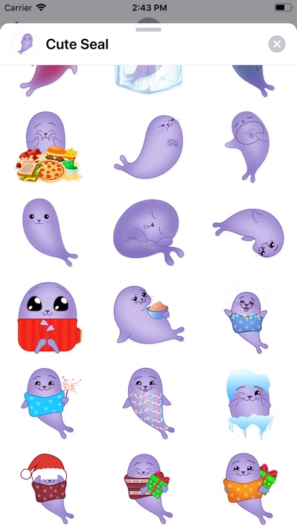 Cute Seal Sticker Pack